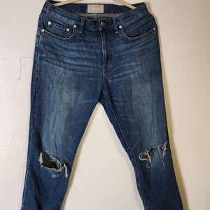 Everlane Casual Distressed Women's Blue Jeans